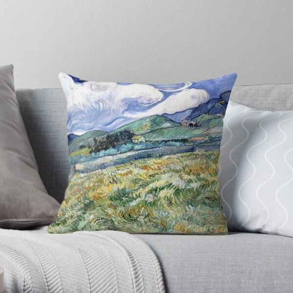 Landscape from Saint-Remy Throw Pillow