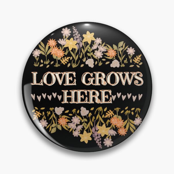 Item preview, Love Grows Here... A pretty design of hearts and flowers designed and sold by Wonder & Whimsy.