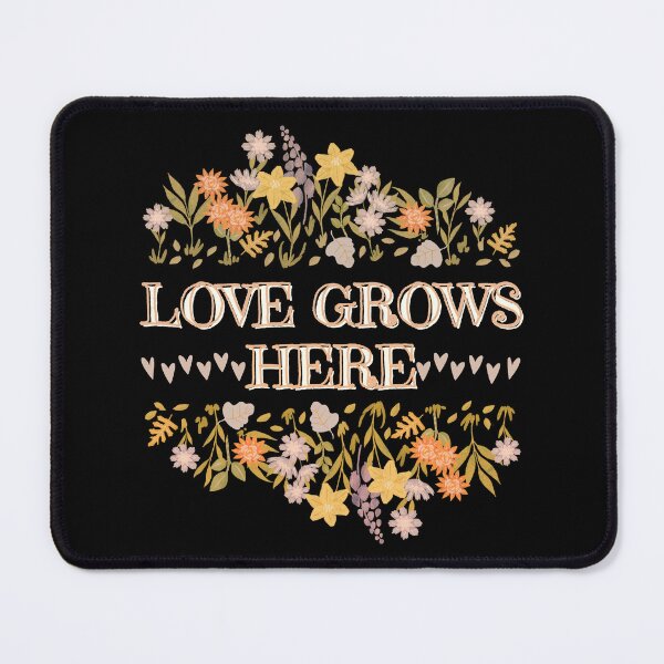Item preview, Love Grows Here... A pretty design of hearts and flowers designed and sold by Wonder & Whimsy.