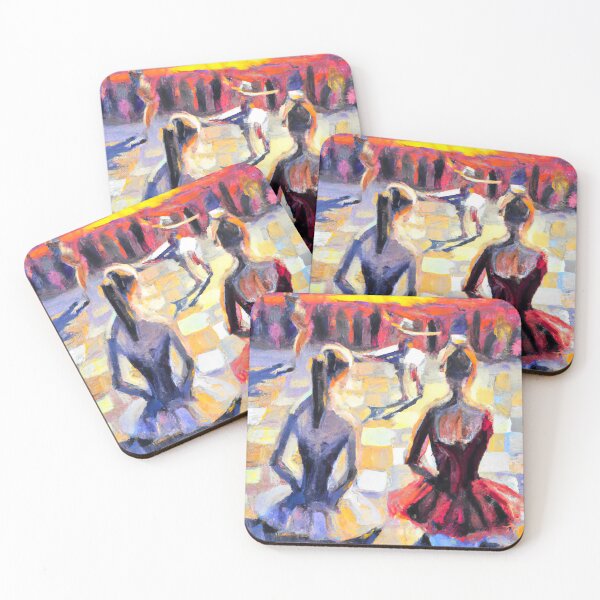 Item preview, Impressionist Ballerinas on Chessboard designed and sold by OmniaDea.