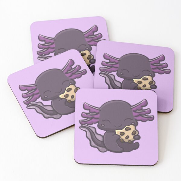Item preview, Lavender Axolotl Eating Cookie designed and sold by NLDStudios.