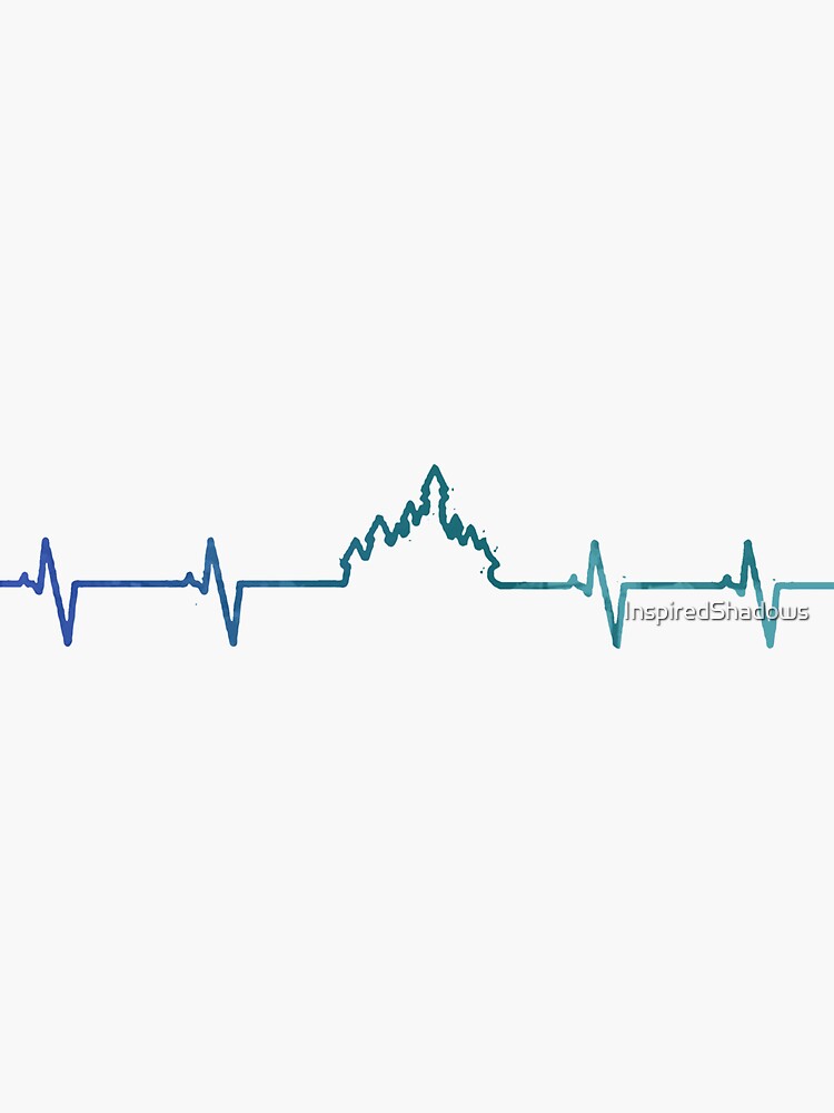 Heart Rate Inspired Silhouette by InspiredShadows