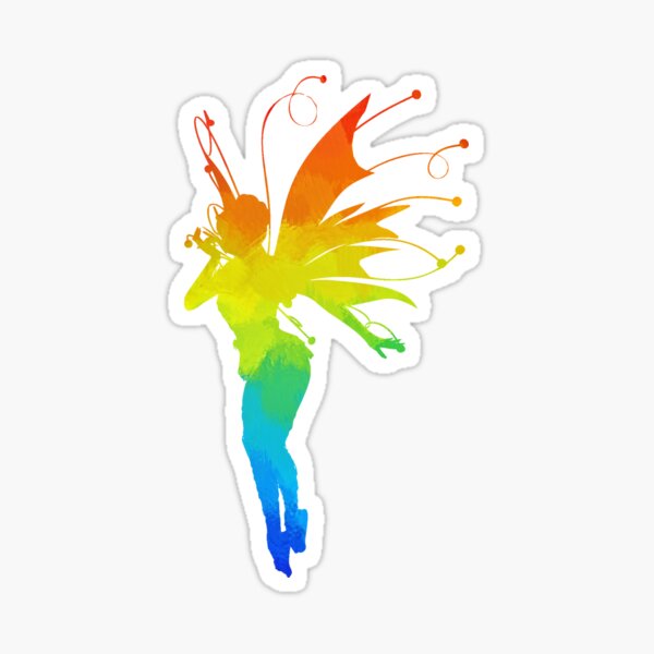 Item preview, Colorful rainbow fairy designed and sold by PellSilversmith.