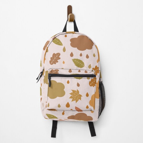 Item preview, Autumn Leaves pattern with clouds and raindrops designed and sold by Yasminepatterns .