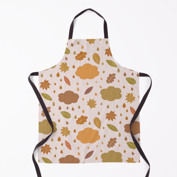 Item preview, Autumn Leaves pattern with clouds and raindrops  designed and sold by Yasminepatterns .