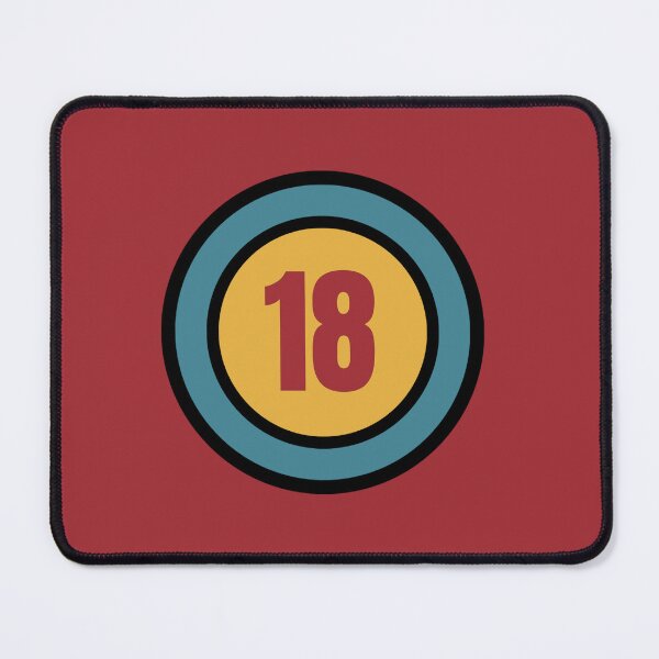 Item preview, The Number 18 - eighteen - eighteenth - 18th designed and sold by SirenSeventyOne.