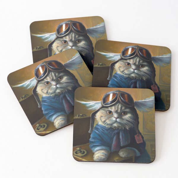 Item preview, Havelock the Cat, ready for flight (Baroque) designed and sold by thecatandkettle.