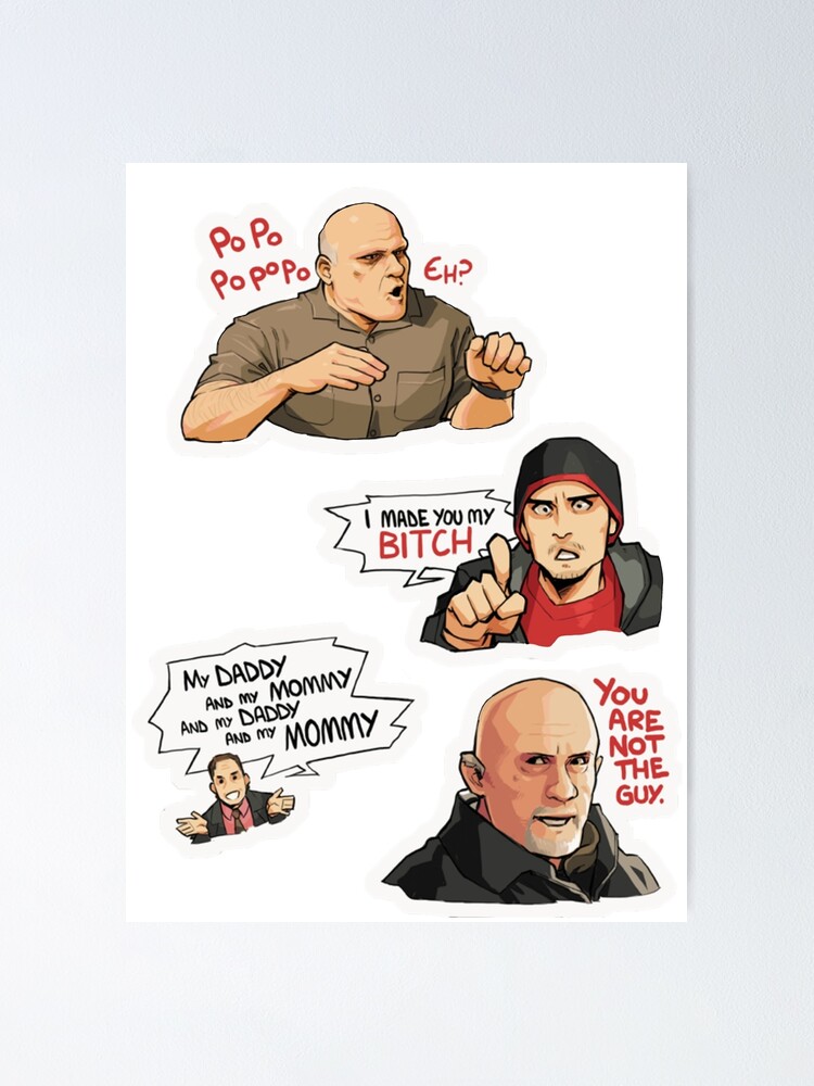 "Breaking bad Remix Memes Pack" Poster for Sale by RikuOrtiz Redbubble