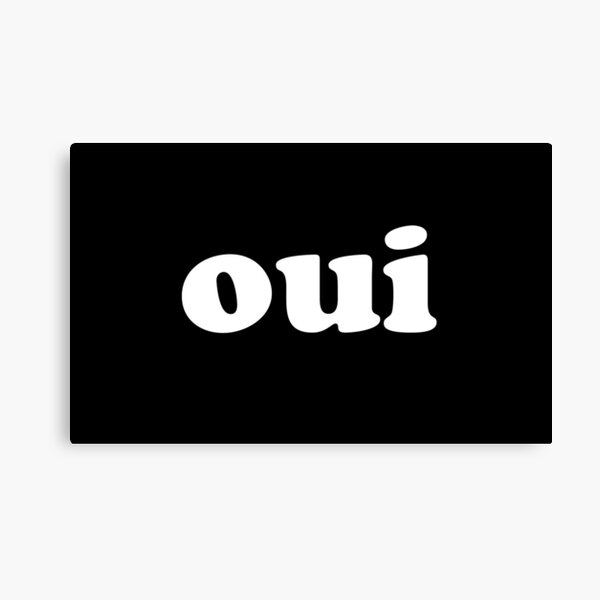 oui | french Canvas Print