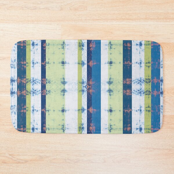 Item preview, Shibori arashi tiedye colorful stripes designed and sold by marufemia.