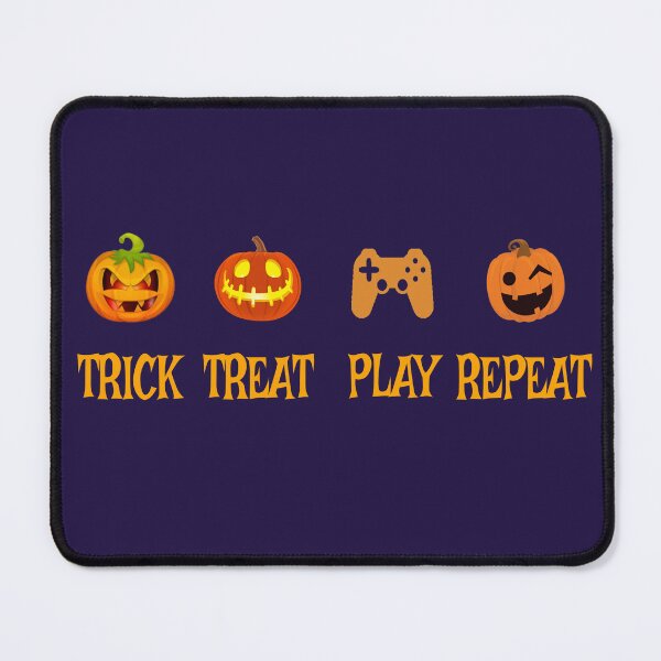 Item preview, Halloween Trick Treat Play Repeat Gamer Sticker designed and sold by Teetans.