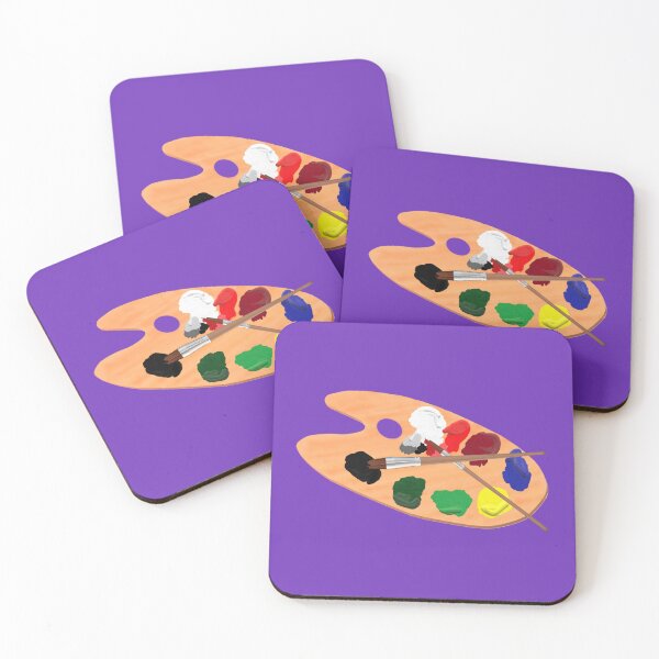 Item preview, Wooden Artist Palette Violet Purple  designed and sold by ArtByLM.