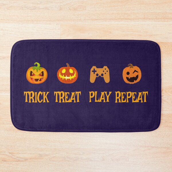 Item preview, Halloween Trick Treat Play Repeat Gamer Sticker designed and sold by Teetans.