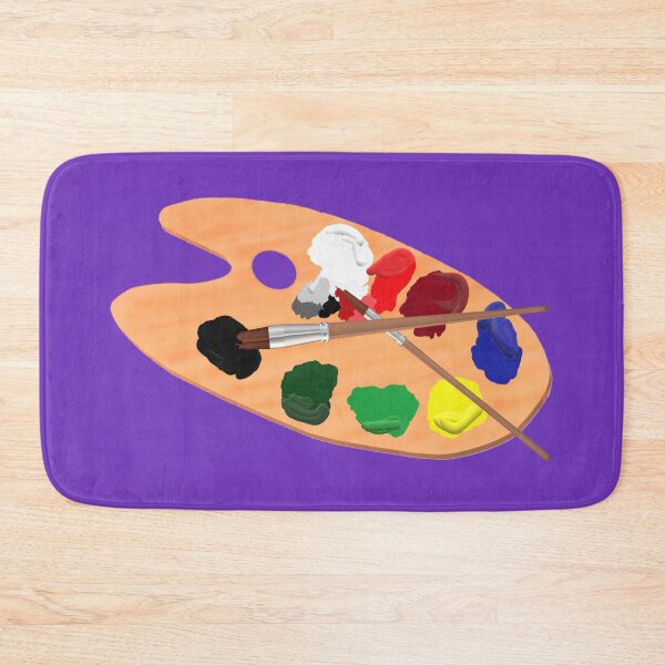Item preview, Wooden Artist Palette Violet Purple  designed and sold by ArtByLM.