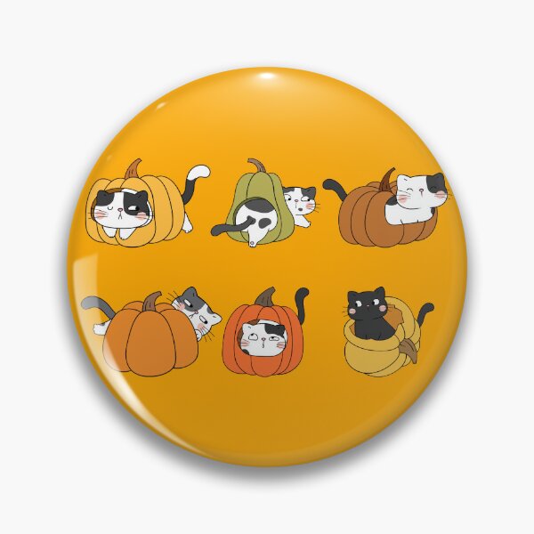 Item preview, Cat Fall, Super Cute Cats in Pumpkins, Autumn Cats Design  designed and sold by Pawfect-Purr.