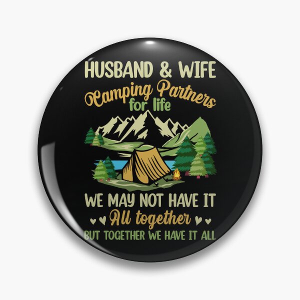 Item preview, Family Camping Husband And Wife Camping Partners For Life Funny designed and sold by hikelkryderw14.