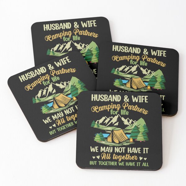 Item preview, Family Camping Husband And Wife Camping Partners For Life Funny designed and sold by hikelkryderw14.