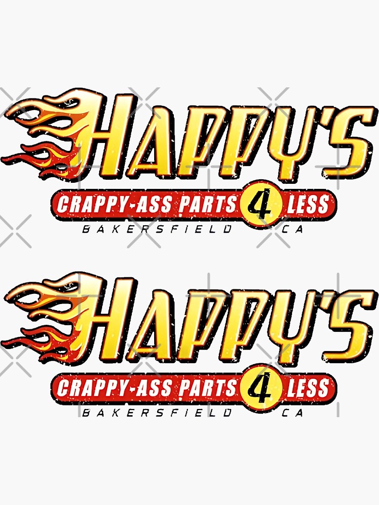 "CrappyAss Parts 4 Less crappy car parts for less" Sticker for Sale by