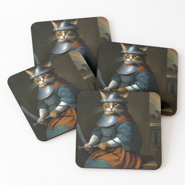 Item preview, Beatrix the Cat, warrior (Baroque) designed and sold by thecatandkettle.