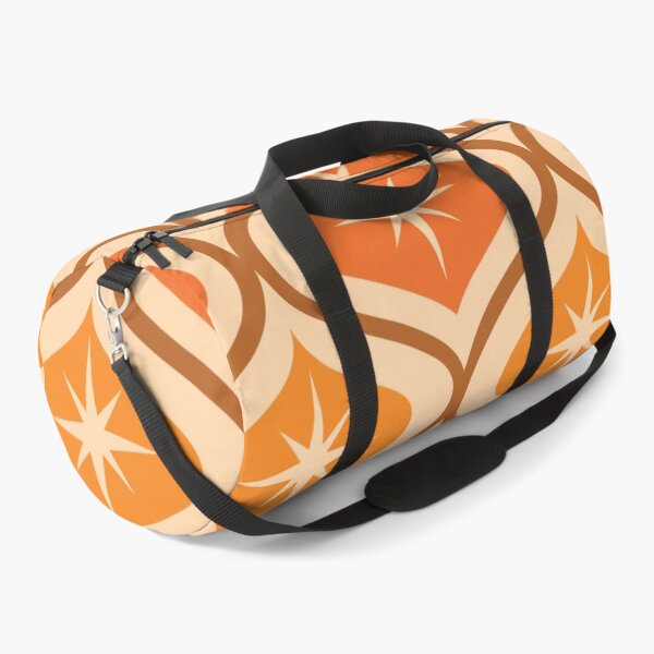 Item preview, Mid Century Modern Atomic Stars pattern on orange ogee designed and sold by Yasminepatterns .