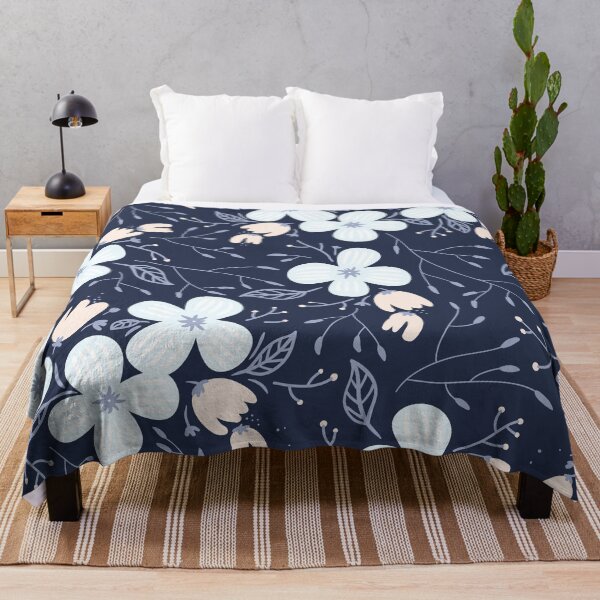 Item preview, Colorful Floral Pattern with blue pattern designed and sold by Darius Bocos.