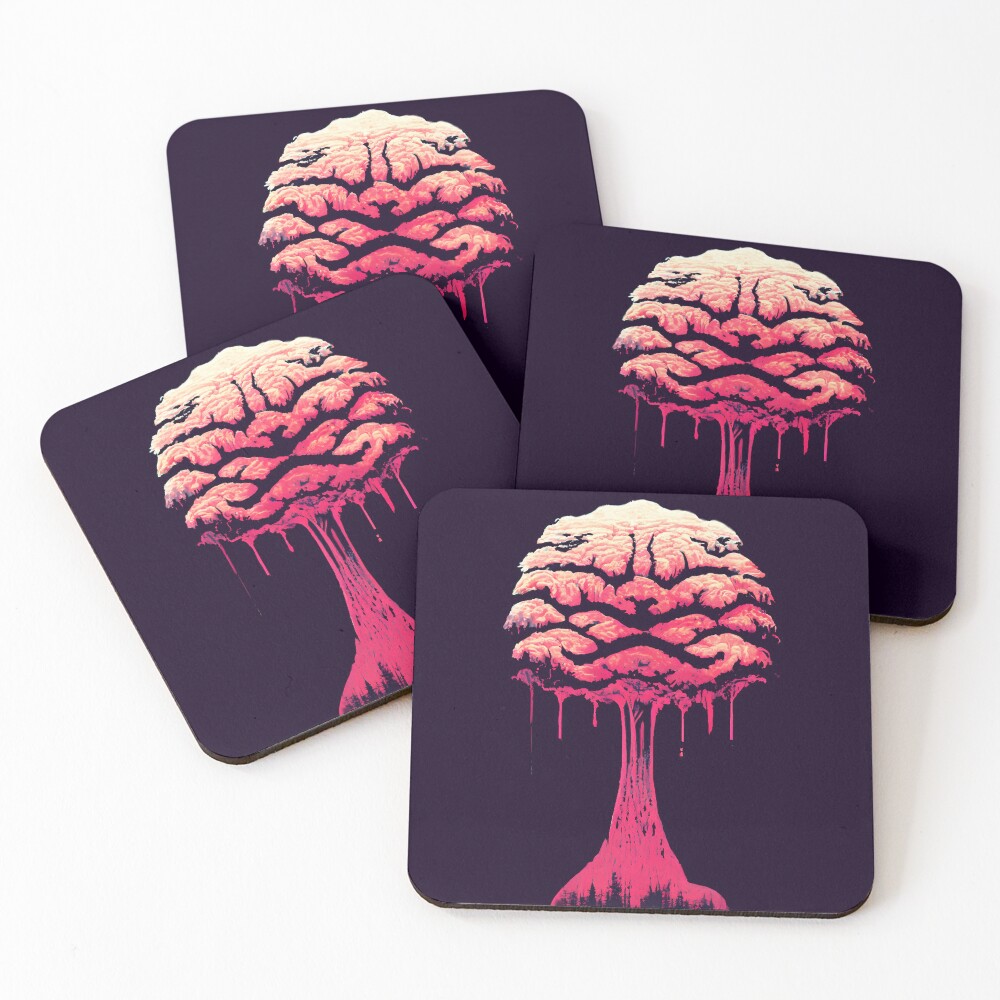 Artikel-Vorschau von Untersetzer (4er Set), designt und verkauft von BigBrainThreads.