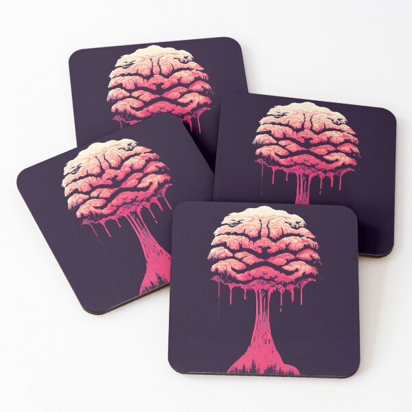 Item preview, Brain Tree - Pink designed and sold by BigBrainThreads.