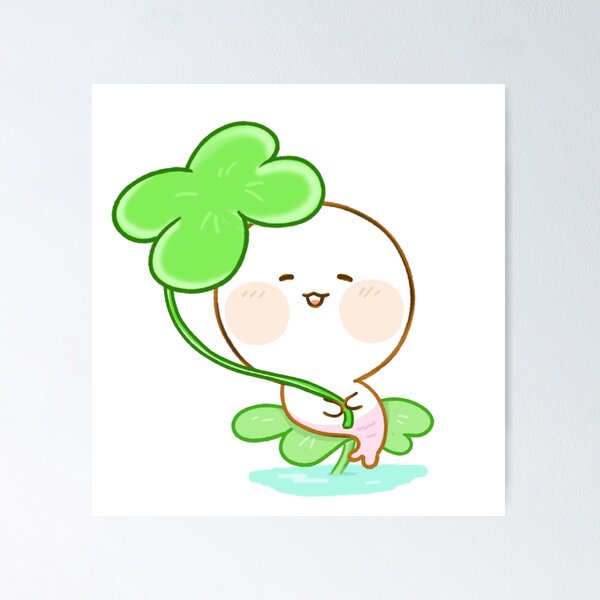 Item preview,  Sea mermaid holding Lucky Clover  designed and sold by Anicue.