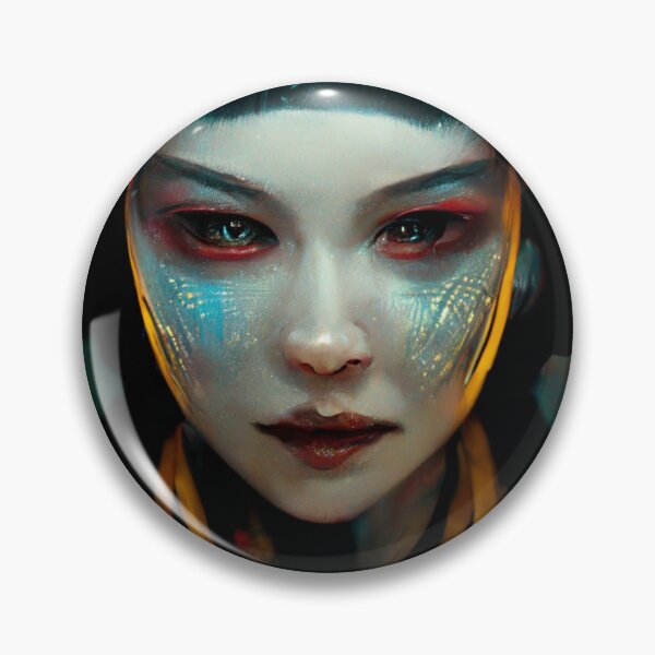 Item preview, Cyberpunk Girl Portrait designed and sold by UnchartedArt.