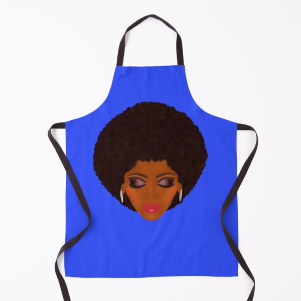 Artikelvorschau, Klassische Afro- und Lila Smokey Eyes (Königsblauer Hintergrund) entworfen und verkauft von ArtByLM.