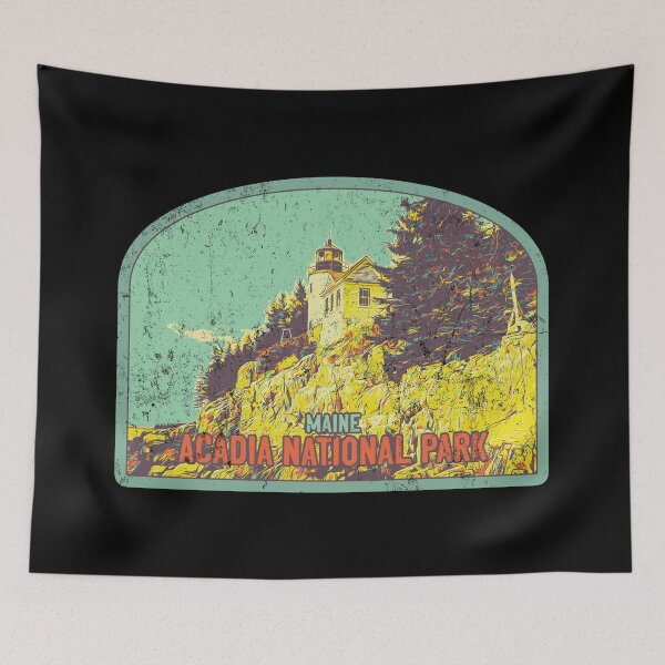Item preview, Acadia National Park, Maine USA, Bass Harbor Head Light nature park designed and sold by Lemomo-zoo.