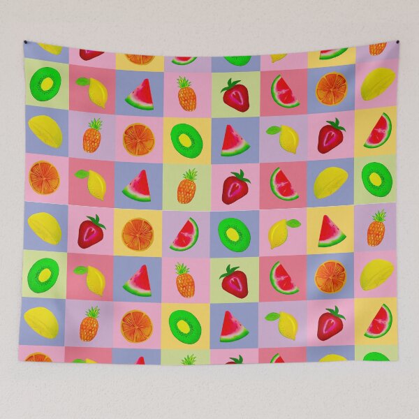 Item preview, Fruity pastel checks designed and sold by payalsalot.