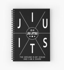 Cuaderno de espiral Jiu Jitsu - El suelo es mi océano y yo soy un tiburón
