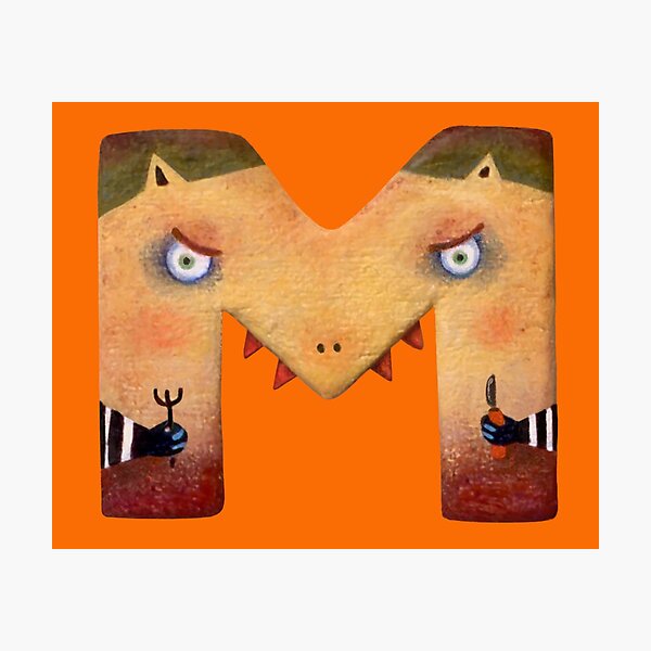 Item preview, Alphabet, M for a Monster! designed and sold by Sachiko Yoshikawa.
