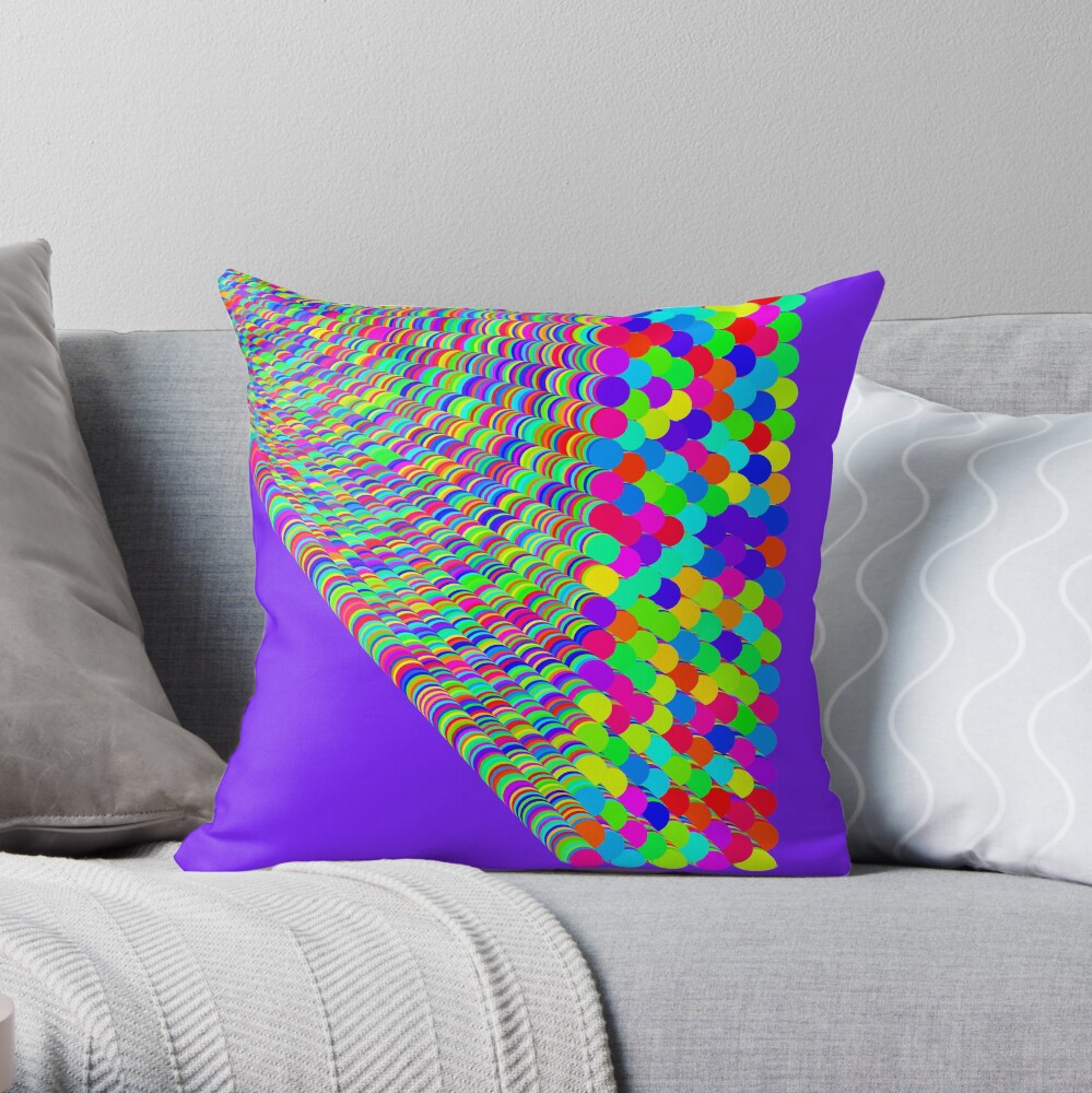 Random colors Throw Pillow