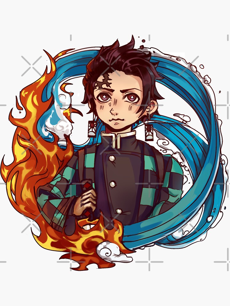 Demon Slayer Tanjiro Sticker For Sale By Antropix Redbubble 1404