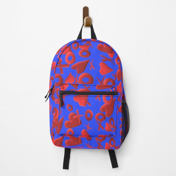 Item preview, Floating Love. Red Hearts, Xs and Os. (Blue Background) designed and sold by ArtByLM.