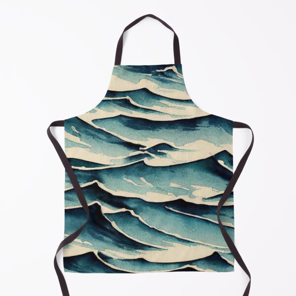 Item preview, Sea waves pattern dark designed and sold by recollectionsv.