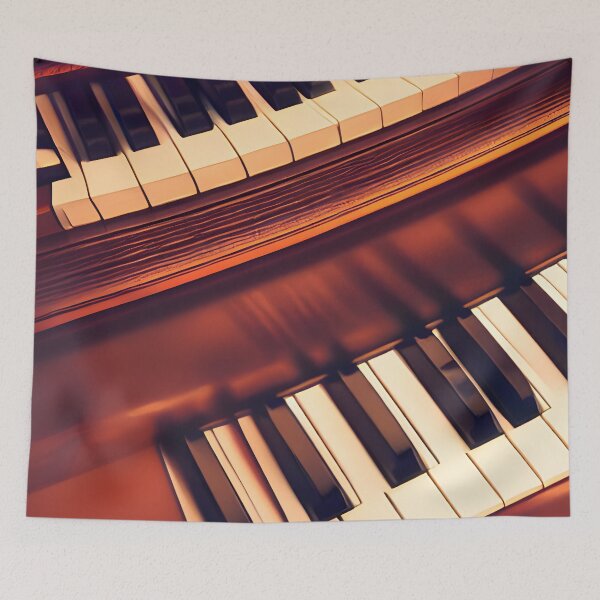 Item preview, Piano keyboard close up, music or musical instrument design designed and sold by UDDesign.