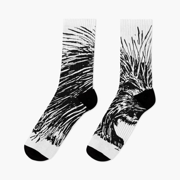 Item preview, black and white porcupine designed and sold by michplante60.