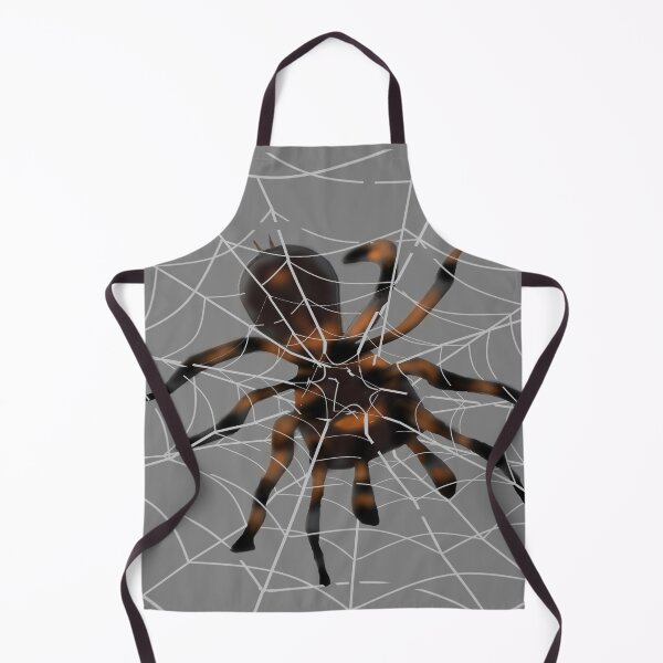 Item preview, Giant Halloween Spider in Spiderwebs (Gray) designed and sold by ArtByLM.