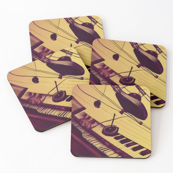 Item preview, Abstract synthesizer or piano keyboard close up, music or musical instrument design designed and sold by UDDesign.