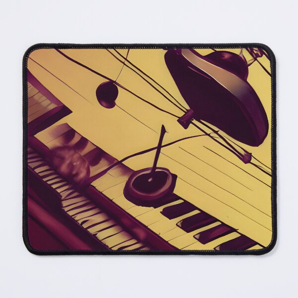 Item preview, Abstract synthesizer or piano keyboard close up, music or musical instrument design designed and sold by UDDesign.