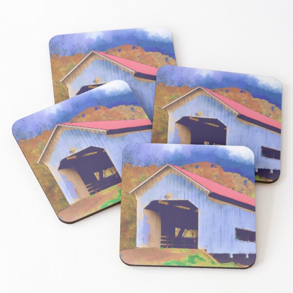 Item preview, Covered Bridge With Red Roof designed and sold by KirtTisdale.