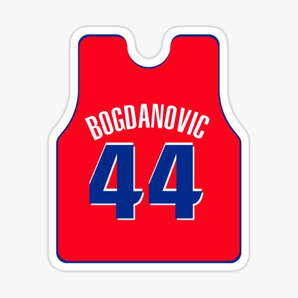 Detroit Pistons Bojan Bogdanovic 44 White Association Edition