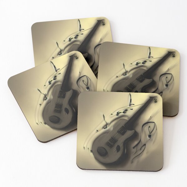 Item preview, Acoustic guitar, abstract music or musical instrument design designed and sold by UDDesign.