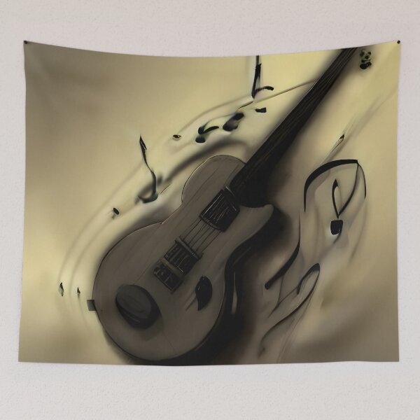 Item preview, Acoustic guitar, abstract music or musical instrument design designed and sold by UDDesign.