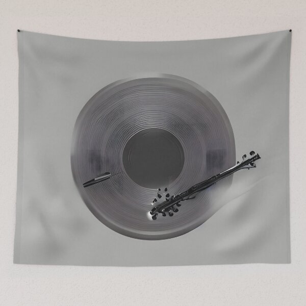 Item preview, Abstract musical instrument playing on vinyl disc player designed and sold by UDDesign.