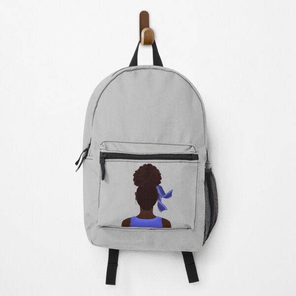 Item preview, High Afro Puff Ponytail (Soft Gray Background) designed and sold by ArtByLM.