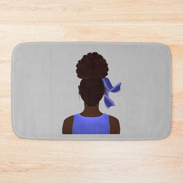 Item preview, High Afro Puff Ponytail (Soft Gray Background) designed and sold by ArtByLM.